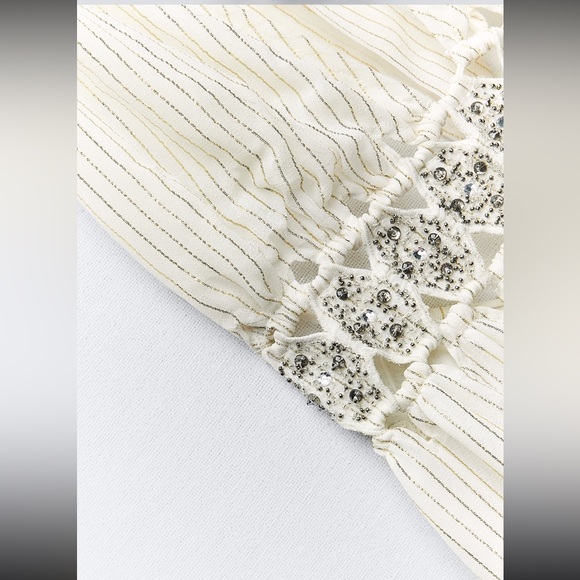 ZARA RHINESTONE MIDI DRESS LIMITED EDITION - Picture 11 of 12